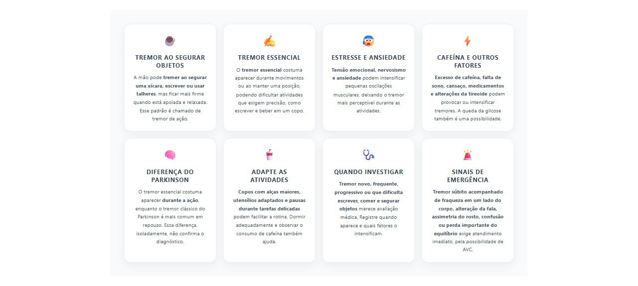 Tremor nas mãos ao segurar objetos: 8 causas, sinais e cuidados importantes