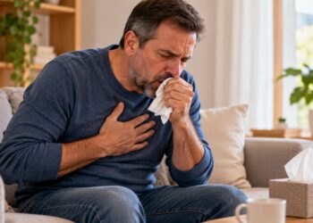 A tosse com catarro persistente pode indicar inflamação das vias respiratórias e merece investigação quando permanece por várias semanas.
