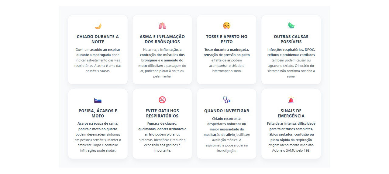 Chiado no peito à noite: 8 sinais, possíveis causas e cuidados para respirar melhor