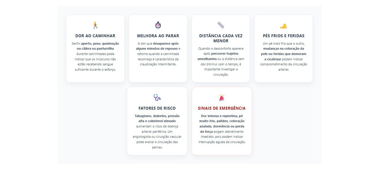 Dor na panturrilha ao caminhar: 6 sinais de que a circulação merece atenção