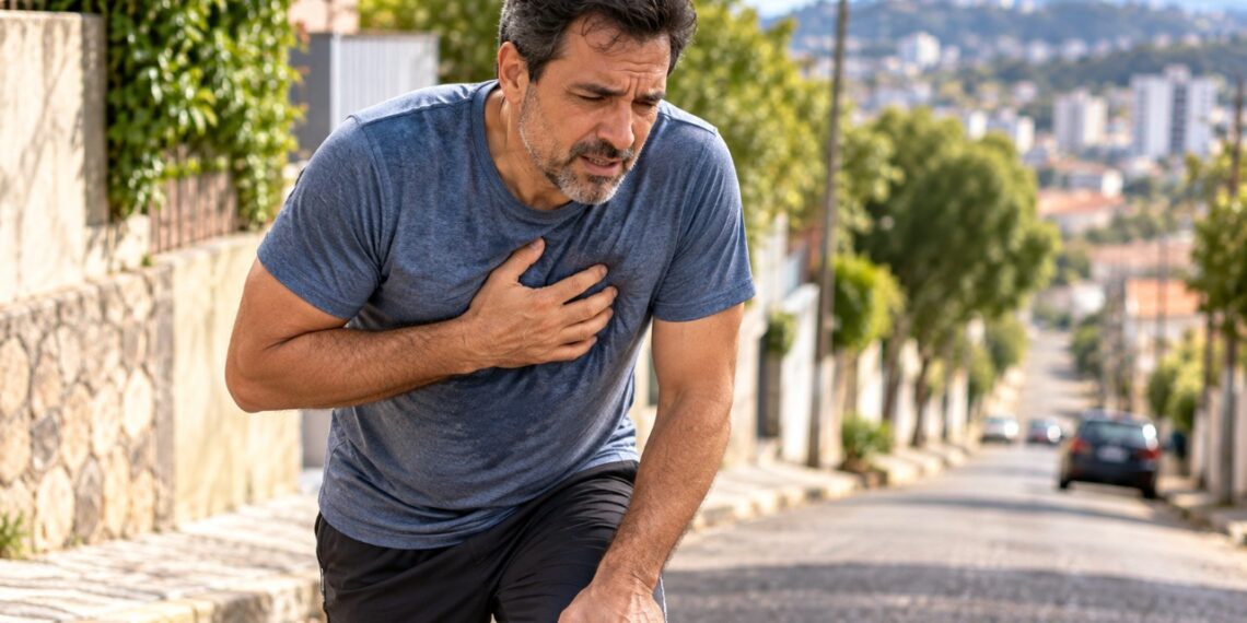 A dor no peito ao subir ladeiras que melhora com o descanso pode ser um sinal de angina e merece avaliação médica.