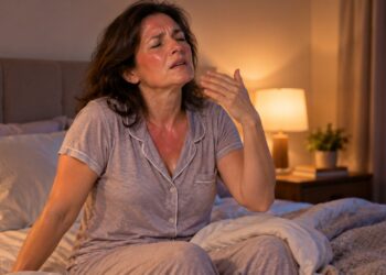 As ondas de calor da menopausa podem provocar vermelhidão no rosto, suor intenso e despertares durante a noite.