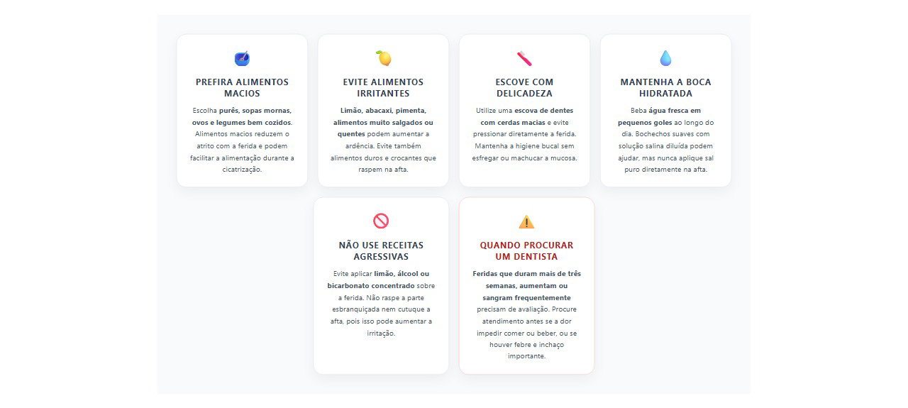 Afta dolorida ao comer: 6 cuidados para aliviar a ardência e evitar irritação