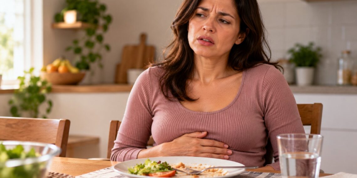 Os arrotos depois de comer podem ocorrer pelo acúmulo de ar engolido durante a refeição, especialmente quando a pessoa come rapidamente.