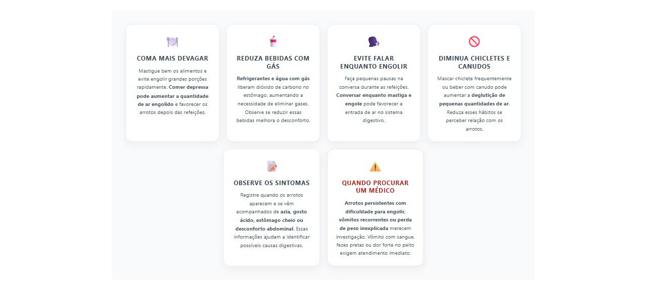 Arrotos frequentes depois de comer: 6 cuidados para diminuir os gases e o desconforto