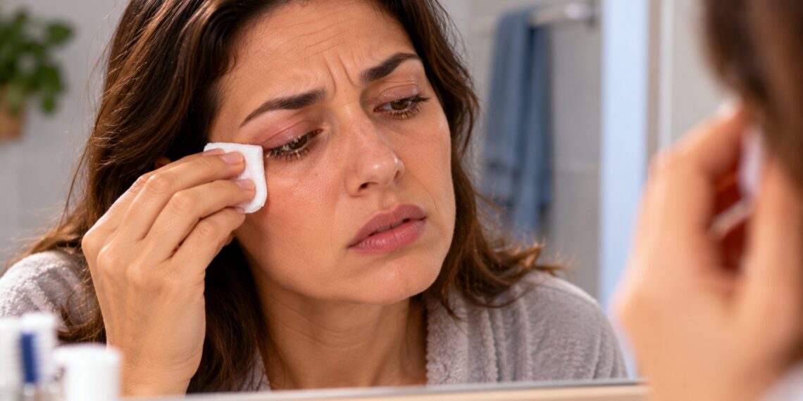 As crostas nos cílios ao acordar podem estar relacionadas à blefarite, uma inflamação que afeta as bordas das pálpebras.