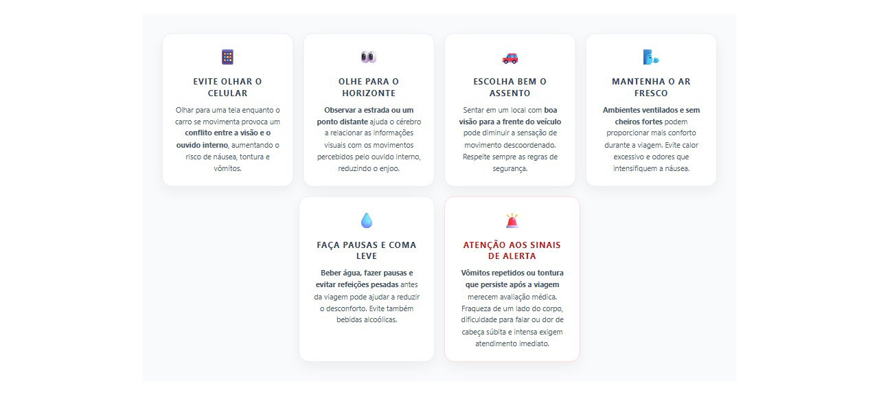 Enjoo no carro: 6 sinais e cuidados para evitar o mal-estar durante a viagem