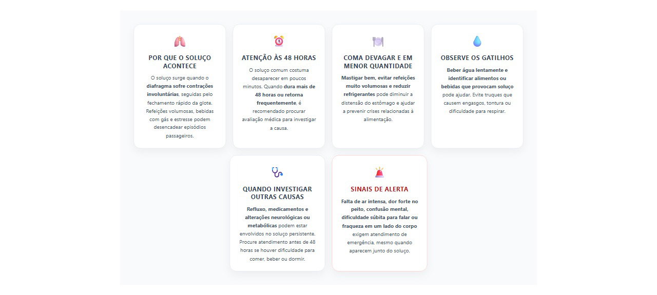 Soluço que não passa: 6 causas, cuidados e sinais de alerta