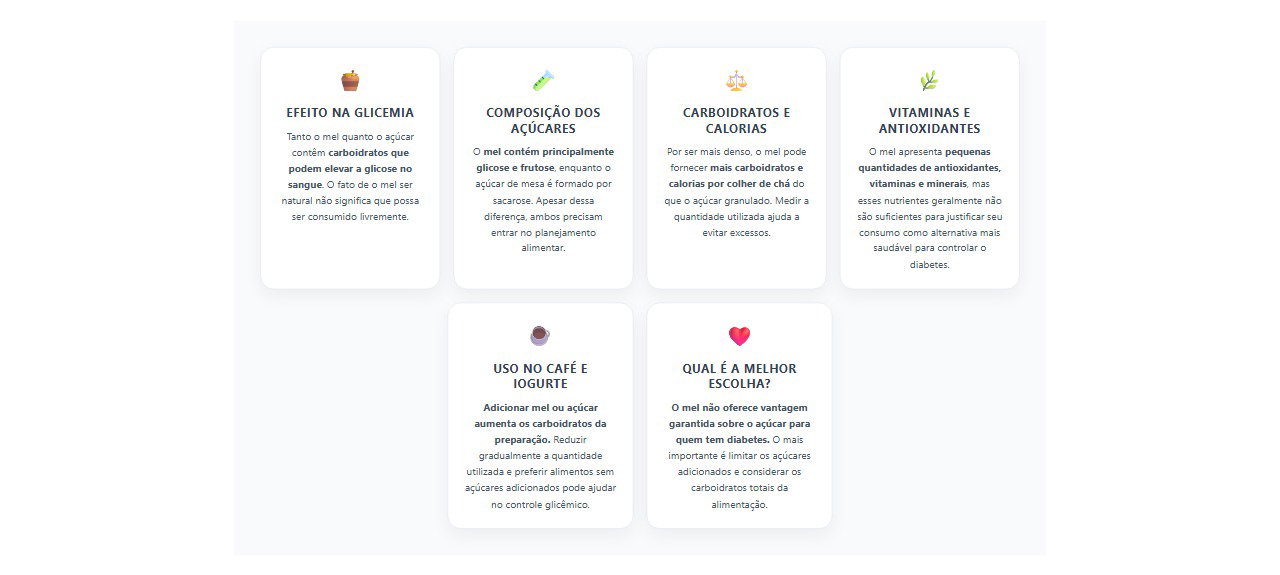 Mel ou açúcar: 6 diferenças importantes para quem tem diabetes