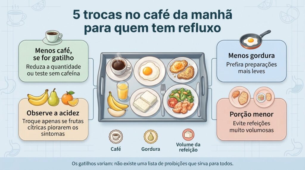 As melhores trocas dependem dos alimentos que realmente desencadeiam sintomas em cada pessoa.