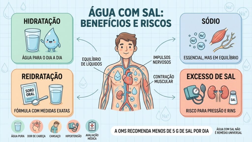 Água com sal virou assunto e a ciência levanta uma questão