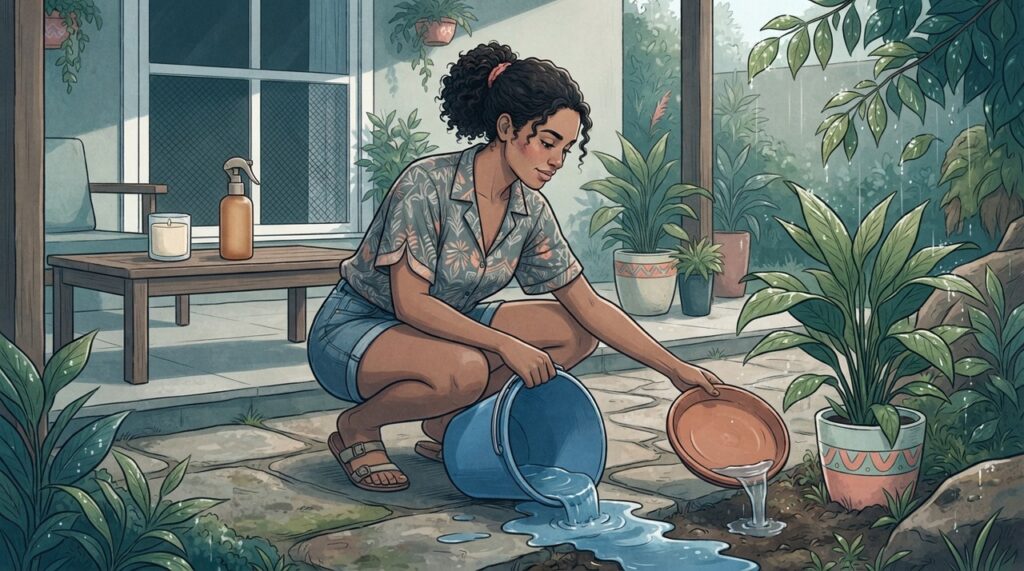 Contra a dengue, eliminar água parada e usar repelente regularizado são medidas mais confiáveis do que depender da citronela.
