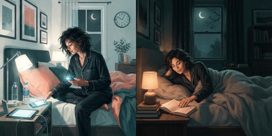 A insônia em adultos não vem apenas do estresse, mas também da luz das telas à noite, que atrasa a produção de melatonina