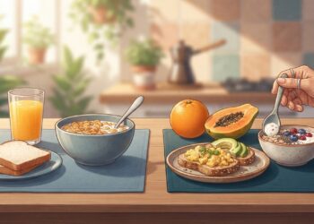 Trocar opções muito refinadas por alimentos com mais fibras e proteína pode deixar o café da manhã mais equilibrado.
