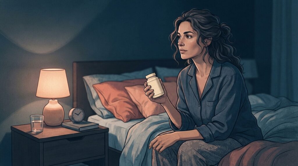 O horário do suplemento, por si só, não foi comprovado como determinante para dormir melhor.