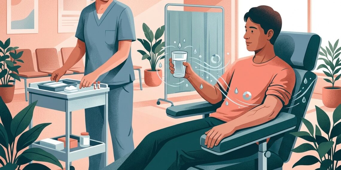 Quando beber água antes da coleta é permitido e como a hidratação pode influenciar alguns exames