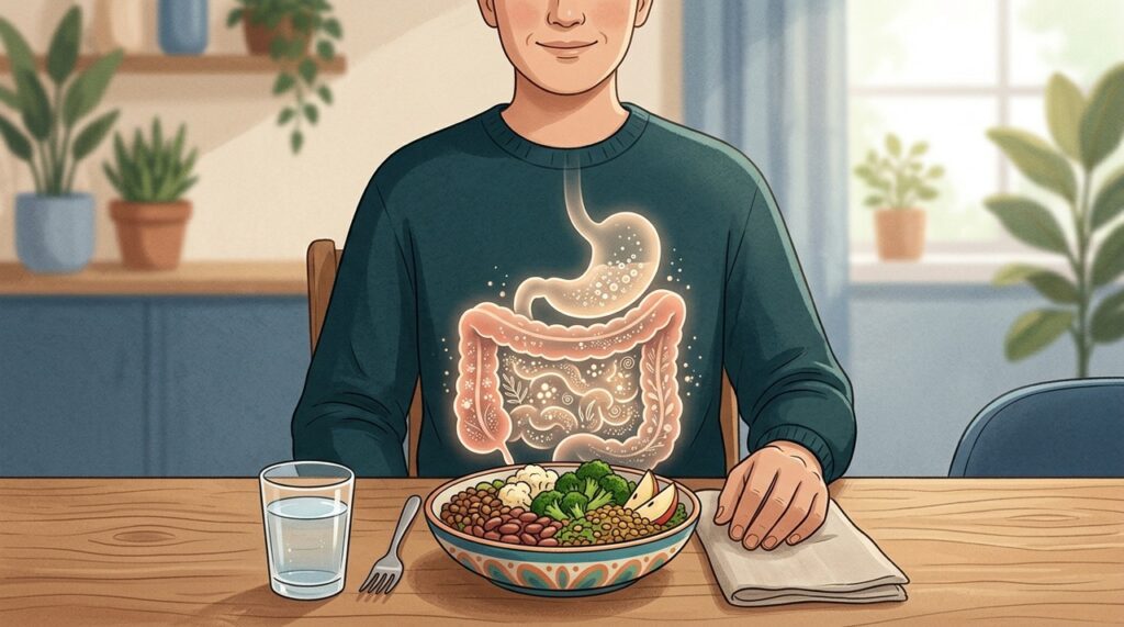 A fermentação intestinal é um processo normal, mas alguns alimentos fornecem mais substrato para a produção de gases.