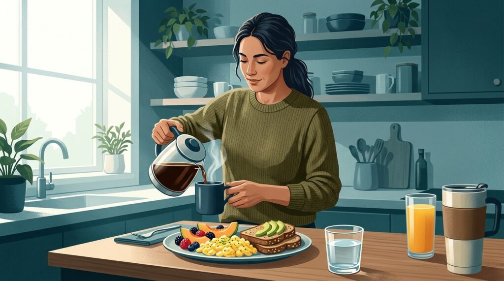 Para uma manhã mais equilibrada, a bebida importa, mas o restante do café da manhã também influencia a resposta glicêmica.