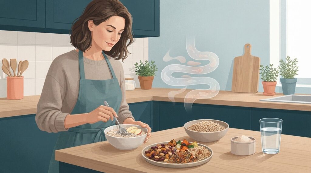 Distribuir diferentes fontes de fibras ao longo do dia pode tornar a alimentação mais prática e variada.