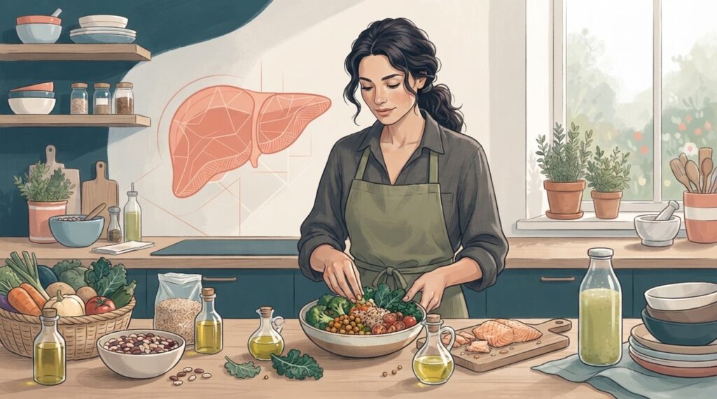 Para cuidar do fígado, o padrão alimentar como um todo importa mais do que sucos ou suplementos “detox”.