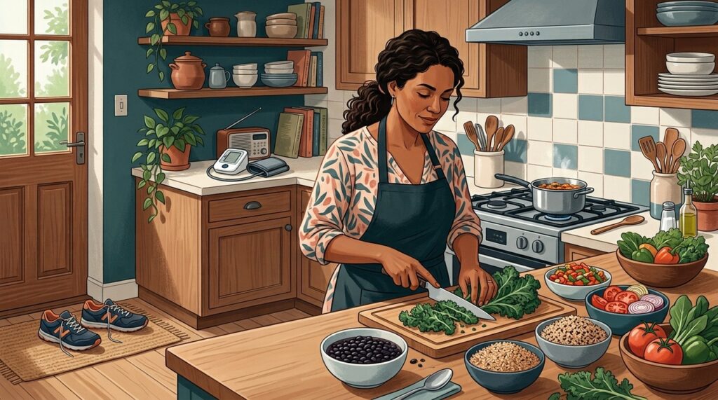 O controle da hipertensão também passa por hábitos consistentes de alimentação, atividade física, sono e acompanhamento.