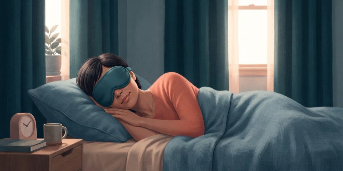 Cobrir os olhos com máscara de dormir: qual a função e que diferença faz
