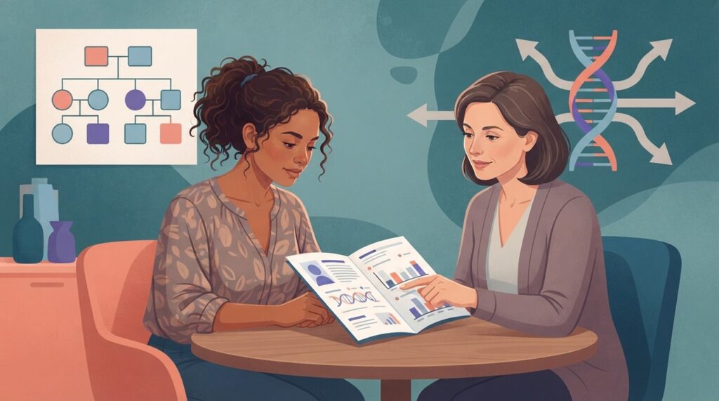Genes, histórico familiar, ambiente e hábitos podem se combinar de formas diferentes ao longo da vida.