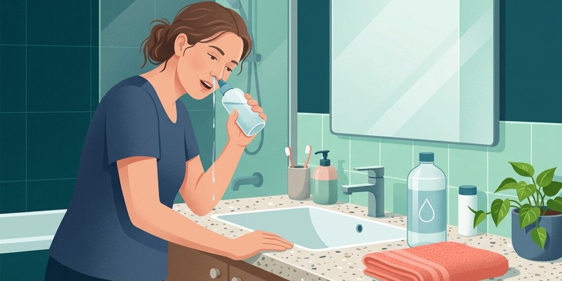 Aprenda a fazer lavagem nasal corretamente em casa: 5 falhas frequentes e como corrigir