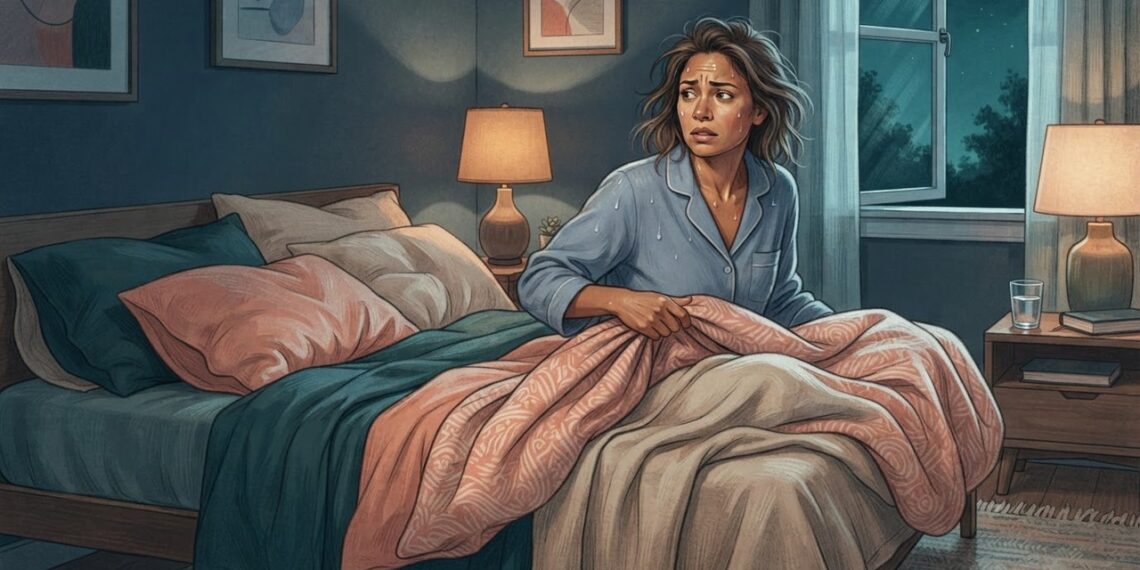 O que pode estar por trás de acordar suando durante a noite com frequência