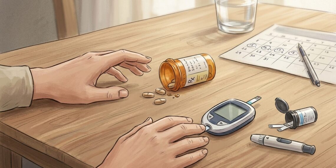 O acompanhamento da glicose e do peso nos primeiros meses ajuda a cuidar da saúde durante o tratamento antipsicótico.