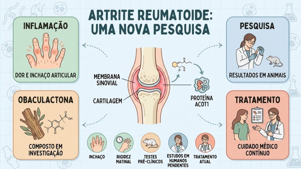 Entenda a artrite reumatoide, o mecanismo investigado e por que tratamentos experimentais exigem cautela.