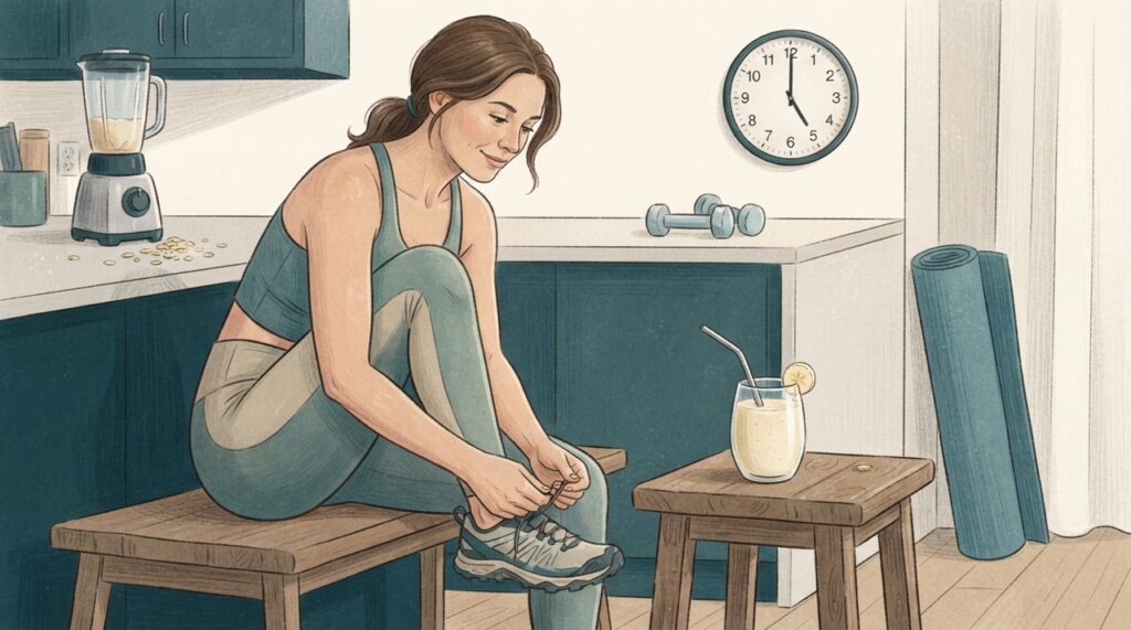 Para muitas pessoas, uma porção pequena pode ser consumida de 30 a 60 minutos antes do treino.