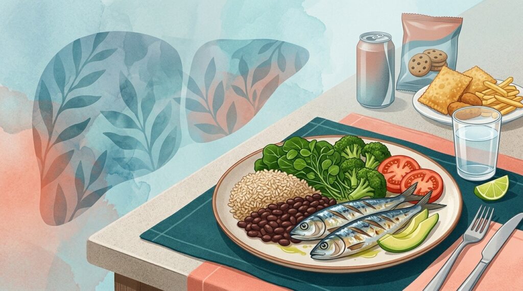 Refeições simples e equilibradas podem ajudar mais do que dietas rígidas ou receitas para “limpar” o fígado.