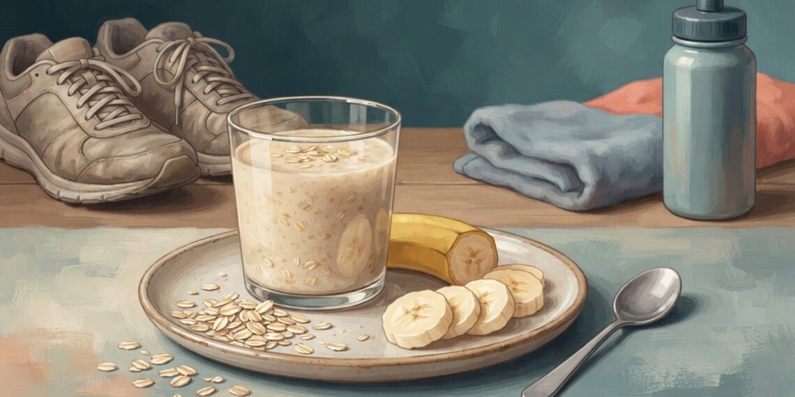 Banana e aveia batidas: quais os benefícios e por que tomar antes do treino