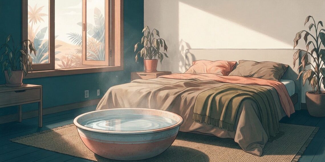 Deixar uma bacia com água no quarto no tempo seco: qual a utilidade e por que o hábito volta todo ano