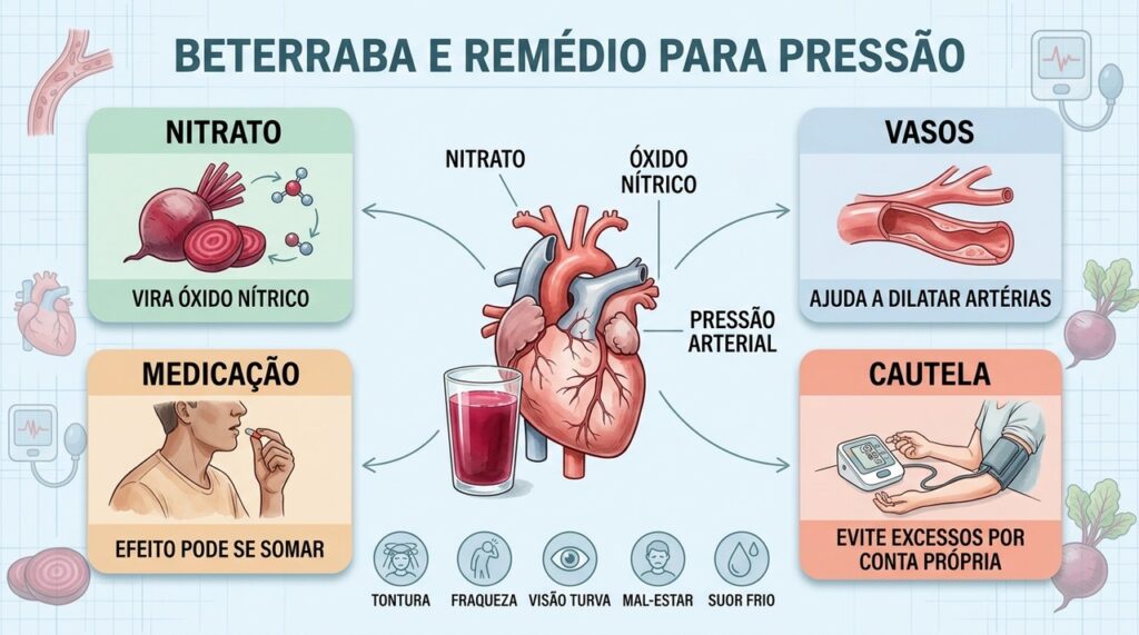 Nitrato, vasodilatação e medicamentos explicam por que o consumo excessivo merece cautela.