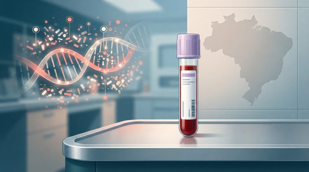 A proposta é buscar sinais de diferentes tumores em uma única amostra de sangue, sem substituir outros exames.