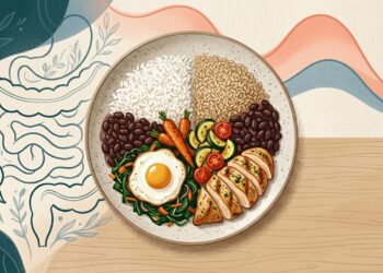 Arroz branco ou integral no jantar: qual pode ser melhor para saciedade, intestino e controle da glicose?