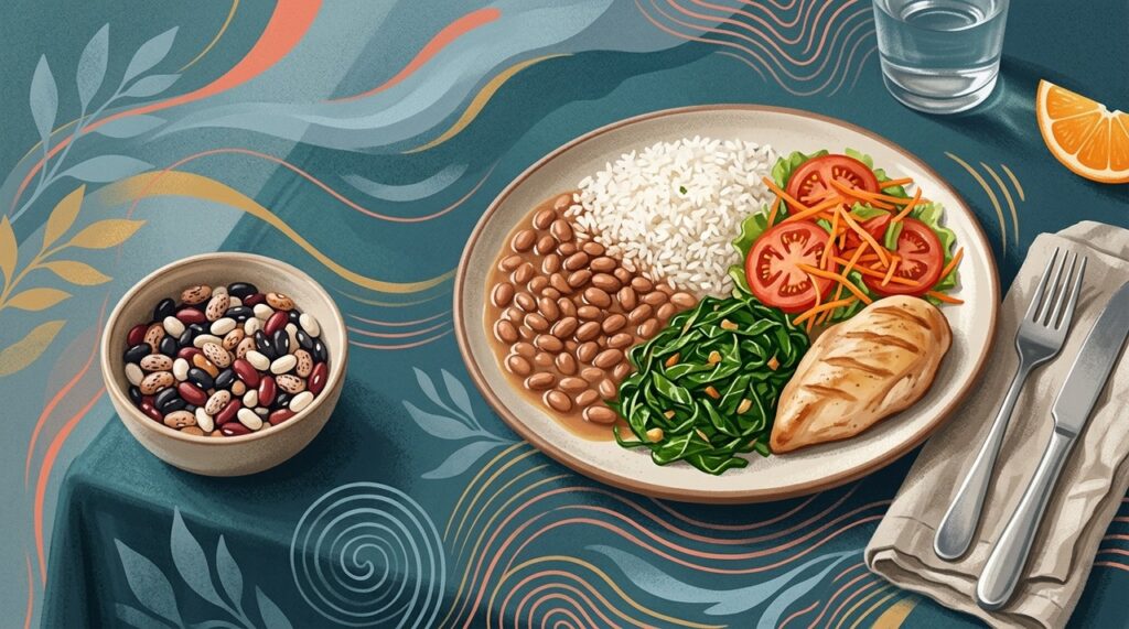 Diferentes tipos de feijão podem contribuir com fibras, proteína vegetal, vitaminas e minerais na alimentação.