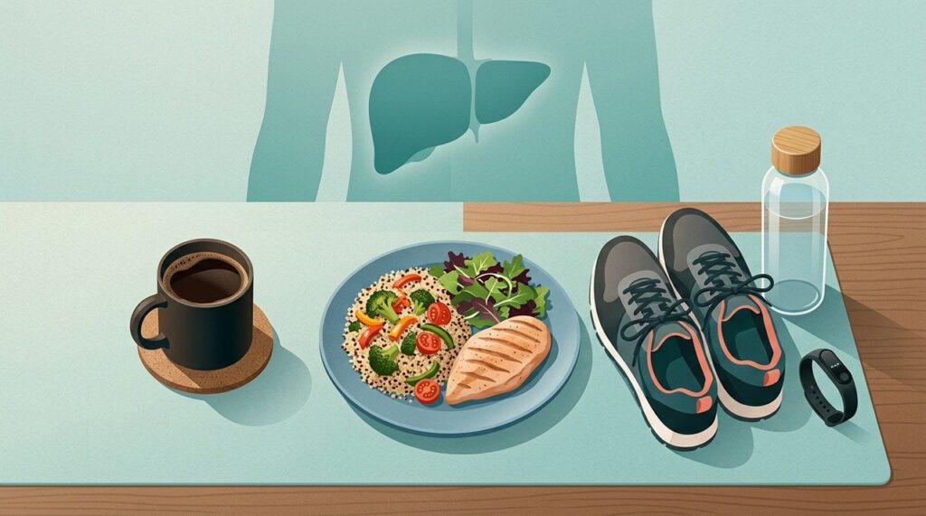 O café pode fazer parte da rotina, mas alimentação, atividade física e controle metabólico continuam sendo os pilares do cuidado.