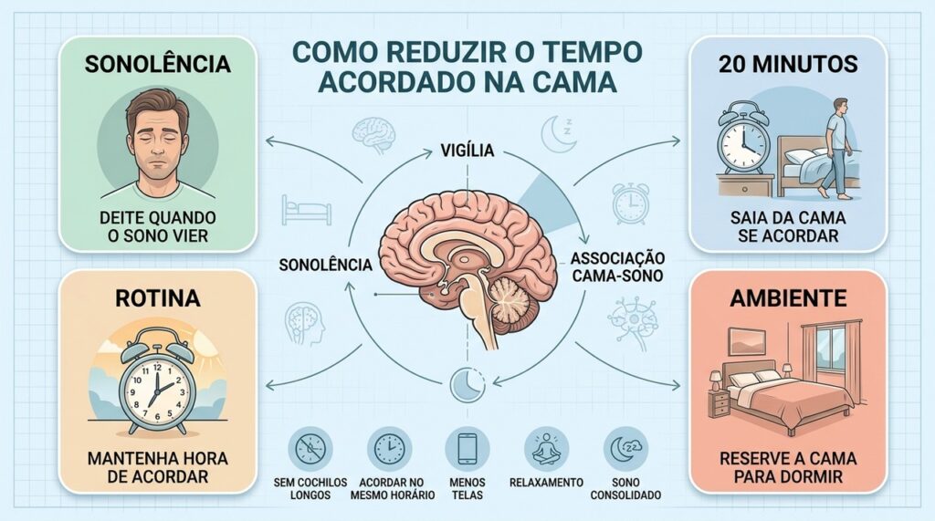 Sonolência, rotina regular e menos tempo acordado ajudam a consolidar o sono.