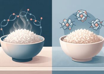 Esfriar o arroz antes de comer pode mudar o efeito dele na glicose, e a explicação está no amido