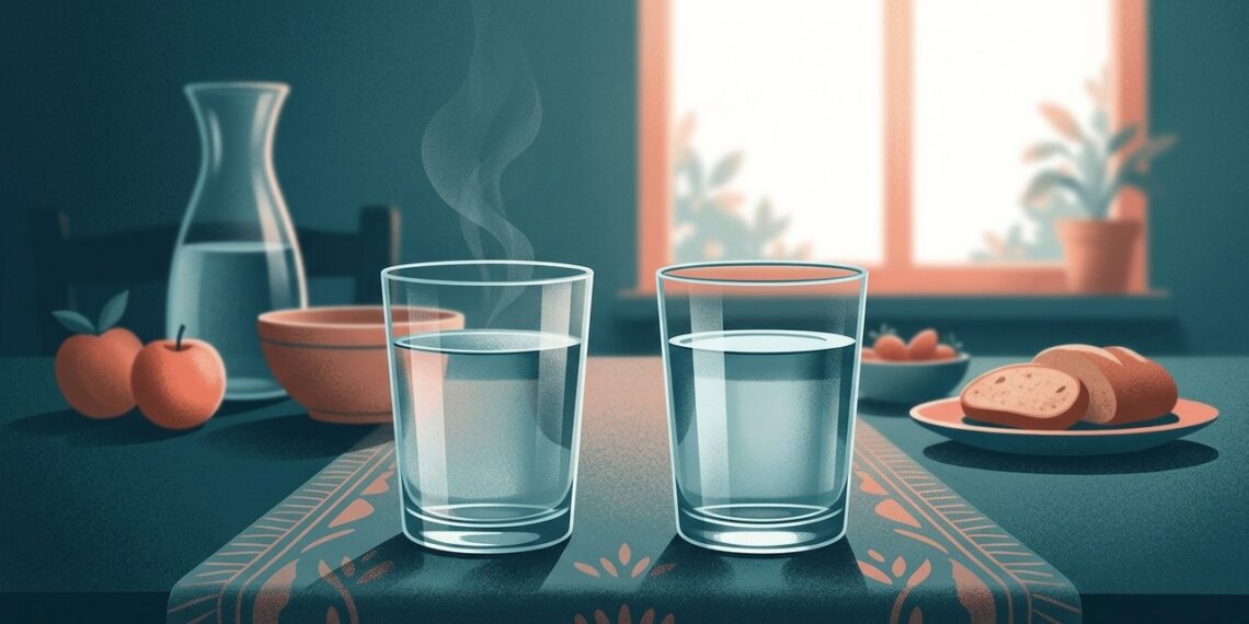 Água morna ou água em temperatura ambiente ao acordar: qual é mais indicada para começar o dia