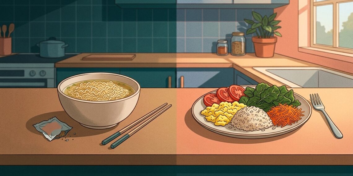 Nada de macarrão instantâneo ou lanche de padaria: o jantar rápido que oferece proteína, legumes e menos sódio