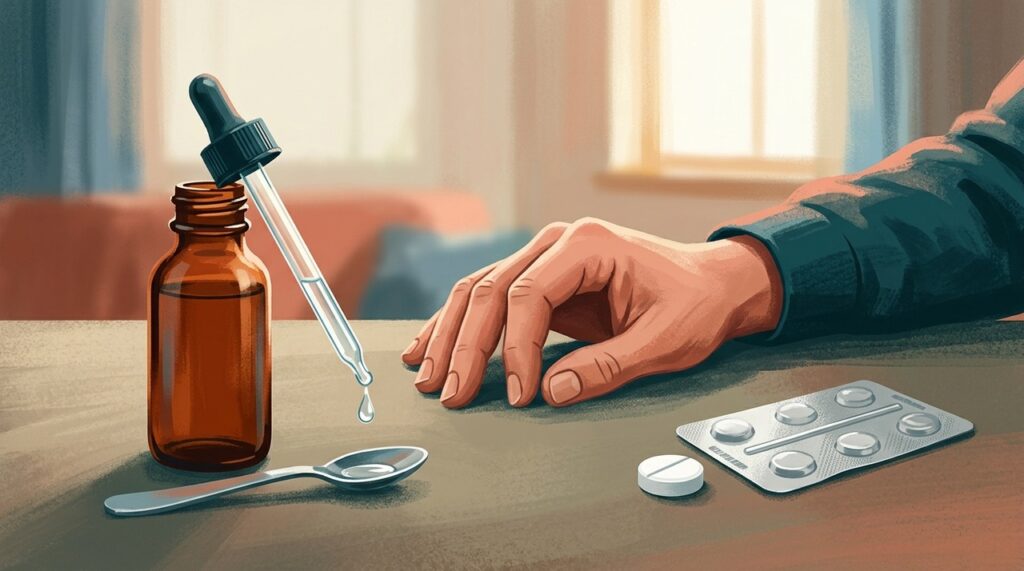 A escolha entre gotas e comprimido pode depender mais da praticidade e da dose adequada do que de uma diferença de potência.