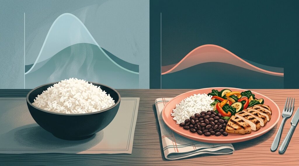 Diferentes variedades, processamento e formas de preparo do arroz podem produzir respostas glicêmicas distintas.