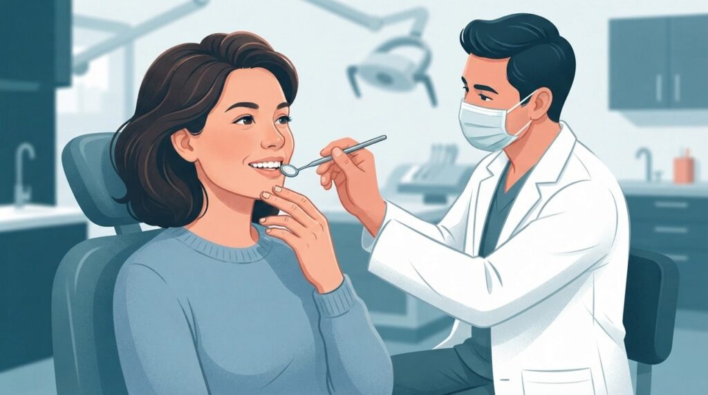 A pressão repetida ao morder as unhas pode contribuir para desgaste e pequenos danos nos dentes anteriores.