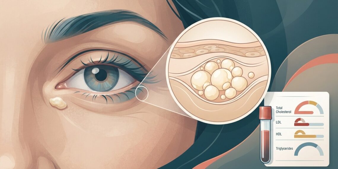 O que são as bolinhas amareladas que surgem perto dos olhos na meia-idade