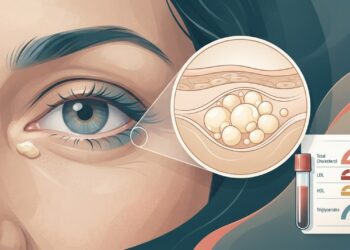 O que são as bolinhas amareladas que surgem perto dos olhos na meia-idade