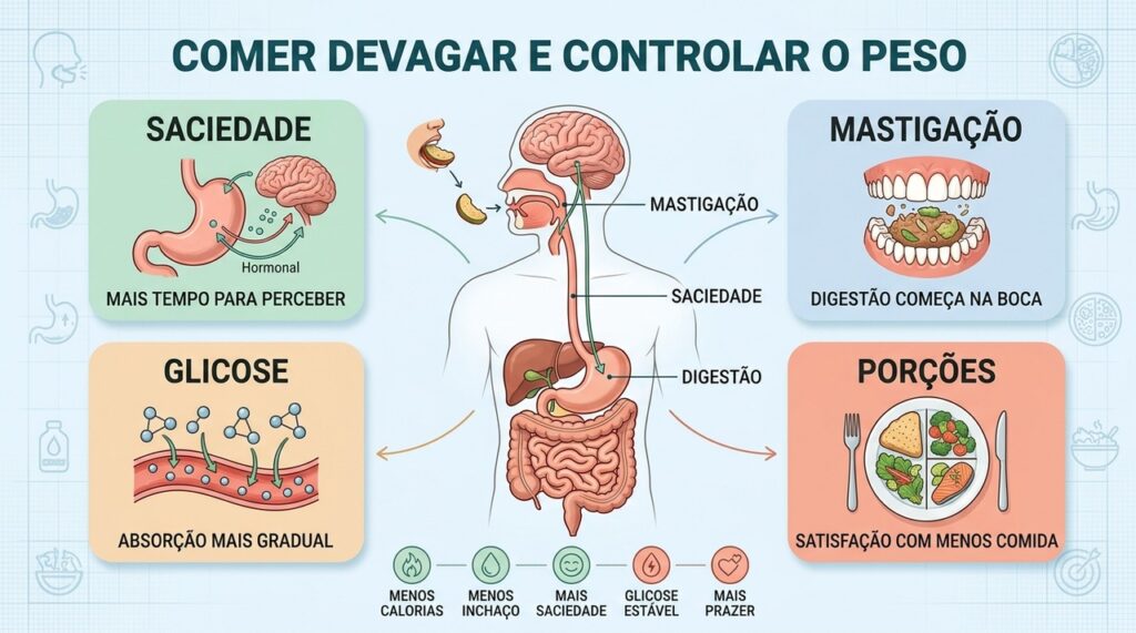 Mastigar devagar pode ser o truque mais simples para emagrecer